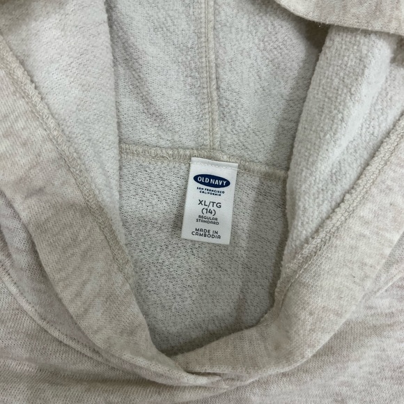 Old Navy Oversized Hoodie with 3 quarter length sleeves size xl girls - Picture 7 of 12